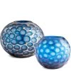 CYAN ROUND TOREEN VASE