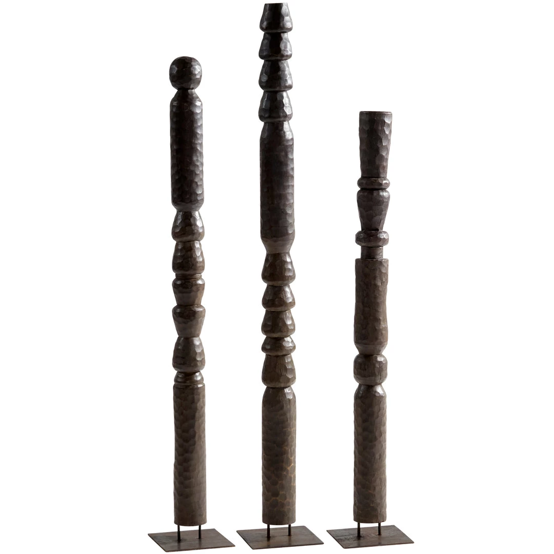 CYAN TOTEM FLOOR SCULPTURES Pillows + Decor 2 CYAN TOTEM FLOOR SCULPTURES Pillows + Decor