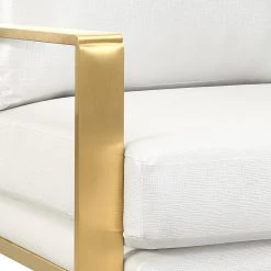 TOV MOTT TEXTURED CHAIR IN PEARL Living Room