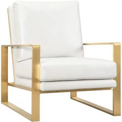 TOV MOTT TEXTURED CHAIR IN PEARL Living Room