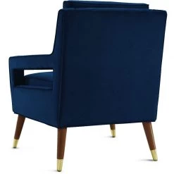 TOV JASEN ARM CHAIR: NAVY VELVET Living Room