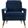 TOV JASEN ARM CHAIR: NAVY VELVET Living Room