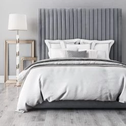 TOV MISCHA GREY VELVET BED Bedroom 6 TOV MISCHA GREY VELVET BED Bedroom