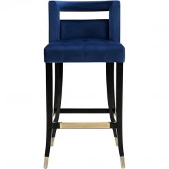 The Design-Tap Sales 14 TOV YORK NAVY VELVET BAR STOOL