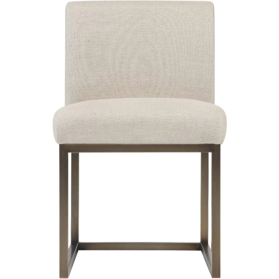 TOV GLAM BRASS + LINEN DINING CHAIR Kitchen + Dining 1 TOV GLAM BRASS + LINEN DINING CHAIR Kitchen + Dining