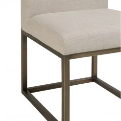 TOV GLAM BRASS + LINEN DINING CHAIR Kitchen + Dining 8 TOV GLAM BRASS + LINEN DINING CHAIR Kitchen + Dining