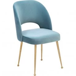 TOV Kitchen + Dining EDIE VELVET SIDE CHAIR 11 TOV Kitchen + Dining EDIE VELVET SIDE CHAIR