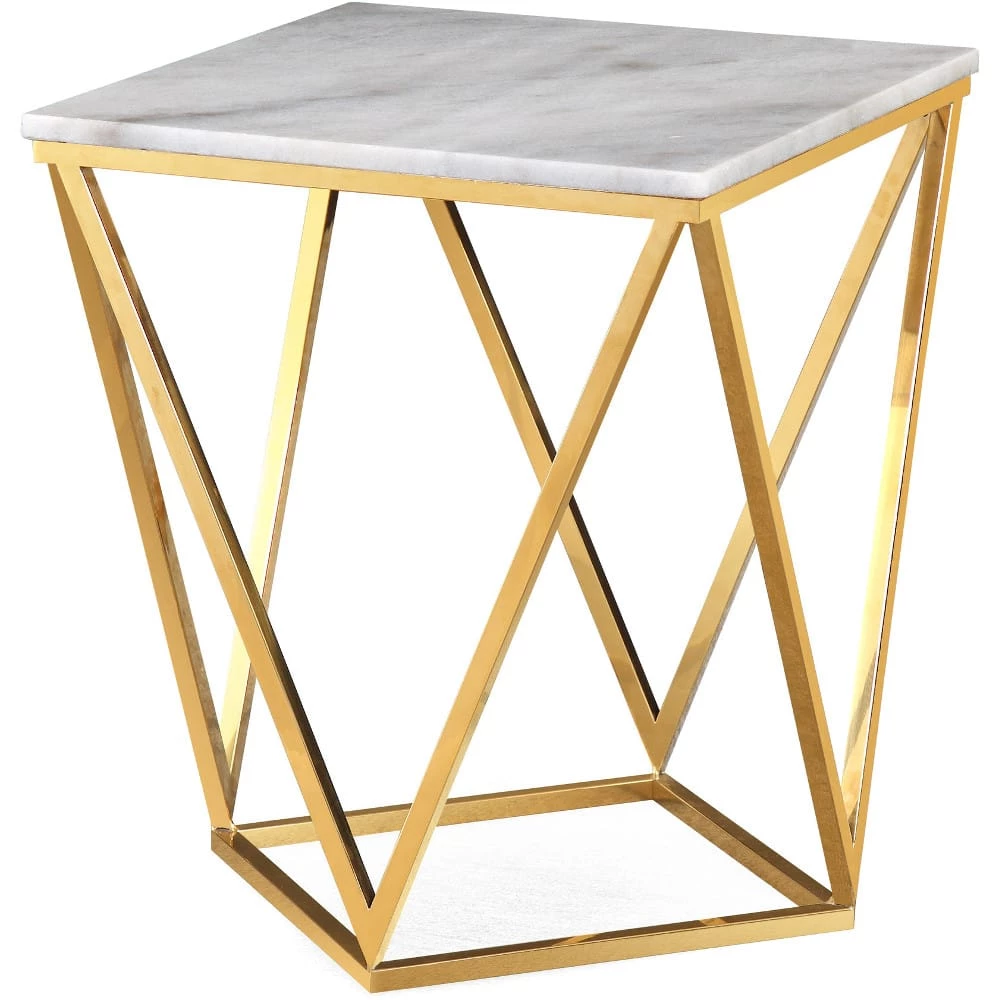 TOV Living Room CLEO MARBLE TOP ACCENT TABLE 3 TOV Living Room CLEO MARBLE TOP ACCENT TABLE