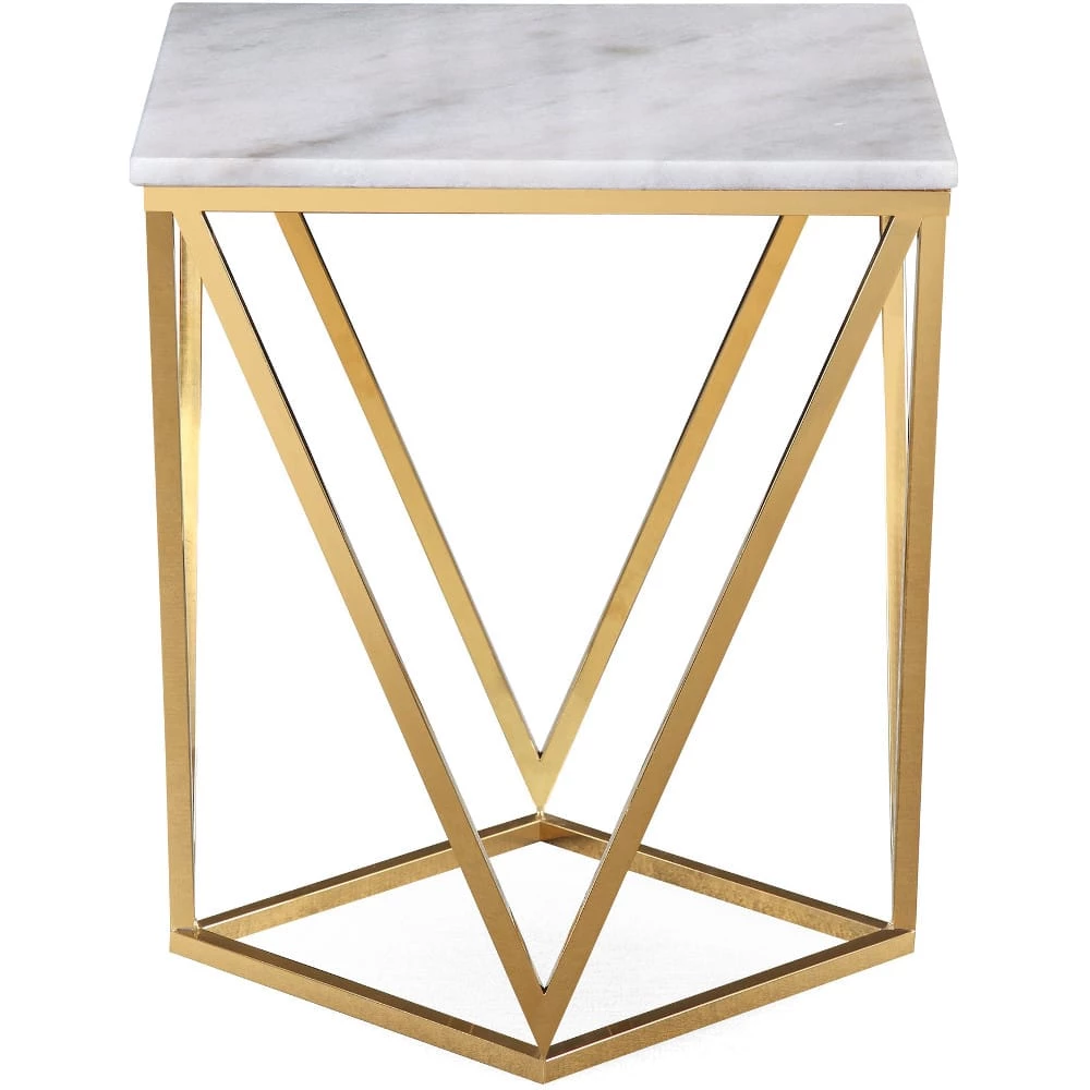 TOV Living Room CLEO MARBLE TOP ACCENT TABLE 1 TOV Living Room CLEO MARBLE TOP ACCENT TABLE