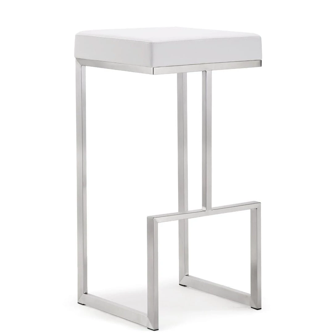 TOV Kitchen + Dining FERRARA STAINLESS STEEL BAR STOOL | SET OF 2 5 TOV Kitchen + Dining FERRARA STAINLESS STEEL BAR STOOL | SET OF 2