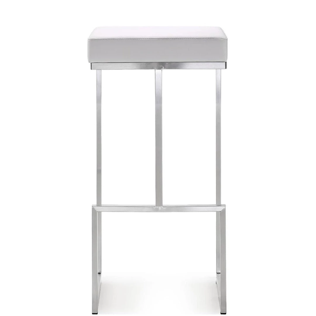 TOV Kitchen + Dining FERRARA STAINLESS STEEL BAR STOOL | SET OF 2 6 TOV Kitchen + Dining FERRARA STAINLESS STEEL BAR STOOL | SET OF 2