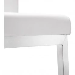 TOV PARMA COUNTER STOOL: WHITE/STAINLESS | SET OF 2 Kitchen + Dining 13 TOV PARMA COUNTER STOOL: WHITE/STAINLESS | SET OF 2 Kitchen + Dining