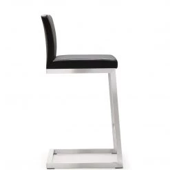 TOV PARMA COUNTER STOOL: CHARCOAL/STAINLESS | SET OF 2 Kitchen + Dining