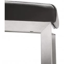 TOV PARMA COUNTER STOOL: CHARCOAL/STAINLESS | SET OF 2 Kitchen + Dining