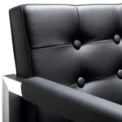 TOV DIRECTOR COUNTER STOOL: BLACK | STAINLESS