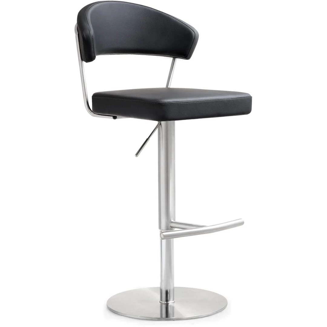 TOV COSMO ADJUSTABLE BAR STOOL: BLACK 1 TOV COSMO ADJUSTABLE BAR STOOL: BLACK