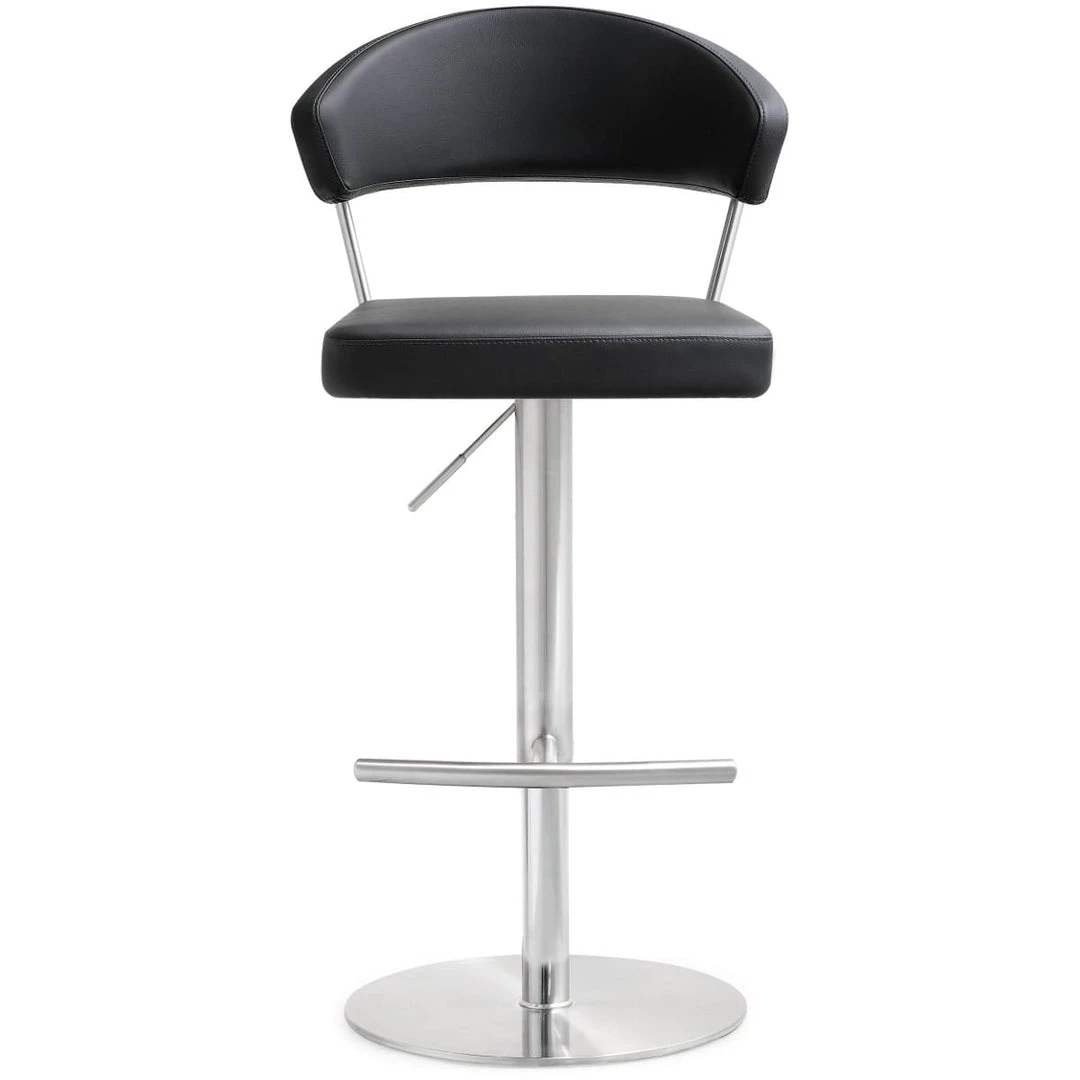TOV COSMO ADJUSTABLE BAR STOOL: BLACK 2 TOV COSMO ADJUSTABLE BAR STOOL: BLACK
