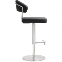 TOV COSMO ADJUSTABLE BAR STOOL: BLACK 10 TOV COSMO ADJUSTABLE BAR STOOL: BLACK