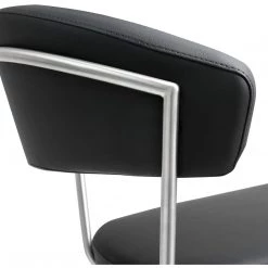 TOV COSMO ADJUSTABLE BAR STOOL: BLACK 12 TOV COSMO ADJUSTABLE BAR STOOL: BLACK