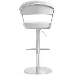 TOV COSMO ADJUSTABLE BAR STOOL: WHITE