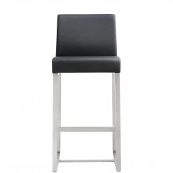 TOV DENMARK COUNTER STOOL: BLACK/STAINLESS | SET OF 2 Kitchen + Dining 9 TOV DENMARK COUNTER STOOL: BLACK/STAINLESS | SET OF 2 Kitchen + Dining