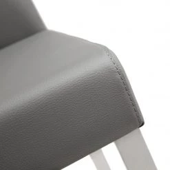 TOV DENMARK COUNTER STOOL: GRAY/STAINLESS | SET OF 2 Kitchen + Dining