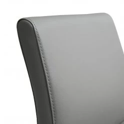 TOV Kitchen + Dining DENMARK BAR STOOL: GRAY/STAINLESS | SET OF 2