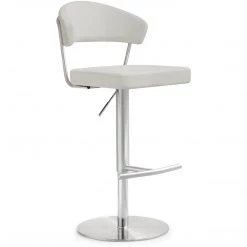 TOV Kitchen + Dining COSMO ADJUSTABLE BAR STOOL: GRAY