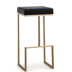 TOV FERRARA BRUSHED GOLD BAR STOOL | SET OF 2