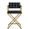 TOV DIRECTOR COUNTER STOOL: BLACK | GOLD