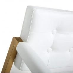 TOV DIRECTOR BAR STOOL: WHITE | GOLD Kitchen + Dining