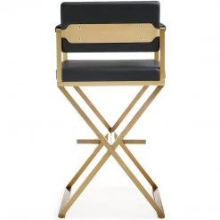 TOV Kitchen + Dining DIRECTOR BAR STOOL: BLACK | GOLD