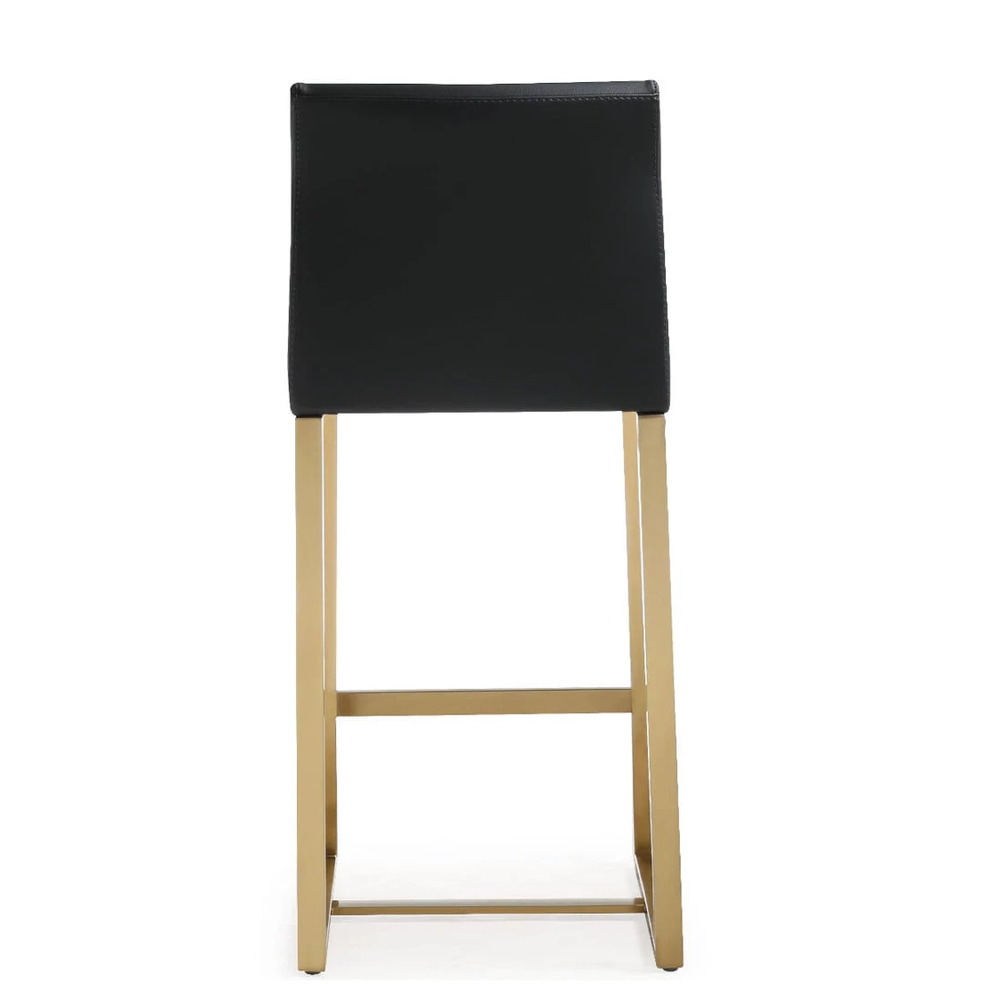 TOV DENMARK COUNTER STOOL: BLACK/GOLD | SET OF 2 Kitchen + Dining 3 TOV DENMARK COUNTER STOOL: BLACK/GOLD | SET OF 2 Kitchen + Dining
