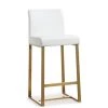 TOV DENMARK COUNTER STOOL: WHITE/GOLD | SET OF 2