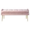 TOV DEJA SLUB VELVET BENCH: BLUSH