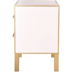 TOV ESTEE PINK LACQUER TABLE Bedroom