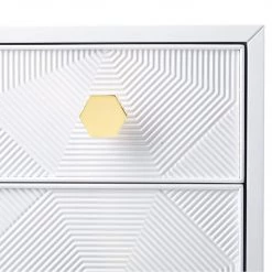 TOV Bedroom KITZY WHITE LACQUER END TABLE 16 TOV Bedroom KITZY WHITE LACQUER END TABLE