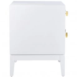 TOV Bedroom KITZY WHITE LACQUER END TABLE 12 TOV Bedroom KITZY WHITE LACQUER END TABLE