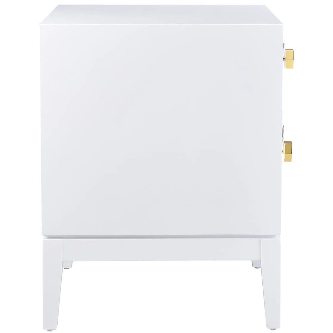 TOV Bedroom KITZY WHITE LACQUER END TABLE 4 TOV Bedroom KITZY WHITE LACQUER END TABLE