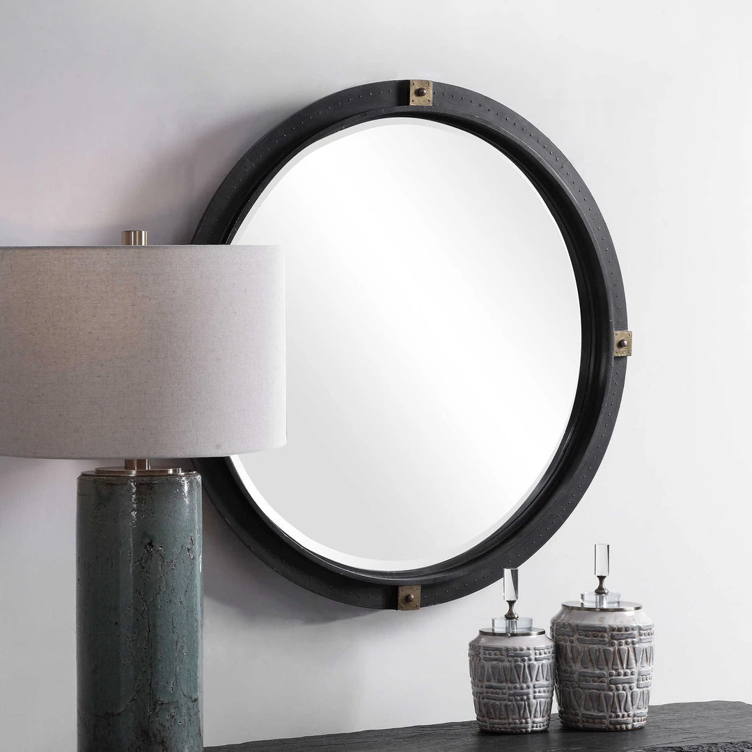 UTTERMOST TULL INDUSTRIAL ROUND MIRROR Mirrors 2 UTTERMOST TULL INDUSTRIAL ROUND MIRROR Mirrors