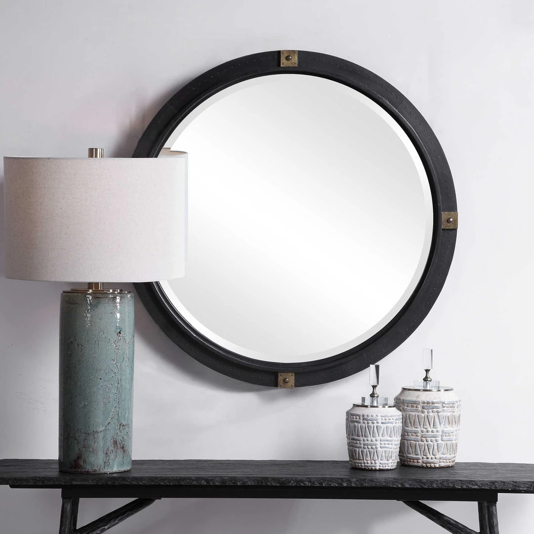 UTTERMOST TULL INDUSTRIAL ROUND MIRROR Mirrors 3 UTTERMOST TULL INDUSTRIAL ROUND MIRROR Mirrors