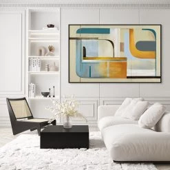 L ART Wall Art "TURNABOUT" CANVAS ART