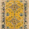 SURYA MAGDA WOOL RUG: SAFFRON, NAVY MULTI