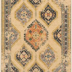 SURYA HEDDY WOOL RUG: WHEAT MULTI