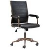 ZUO Office UNION VINTAGE BLACK DESK CHAIR