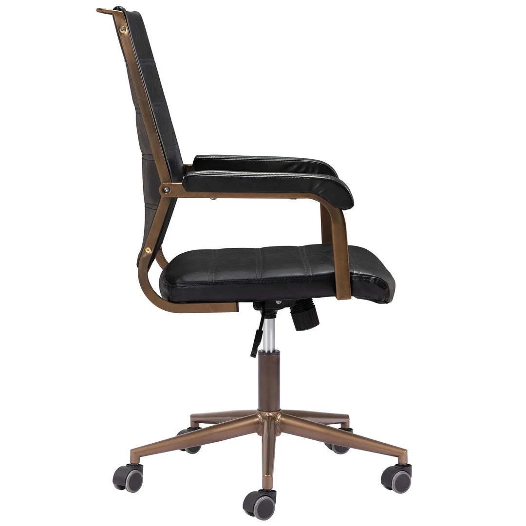 ZUO Office UNION VINTAGE BLACK DESK CHAIR 4 ZUO Office UNION VINTAGE BLACK DESK CHAIR