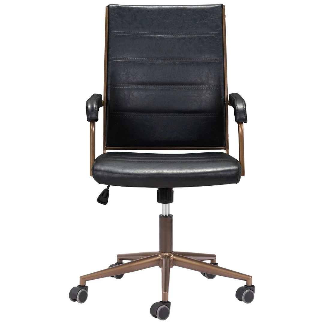 ZUO Office UNION VINTAGE BLACK DESK CHAIR 2 ZUO Office UNION VINTAGE BLACK DESK CHAIR