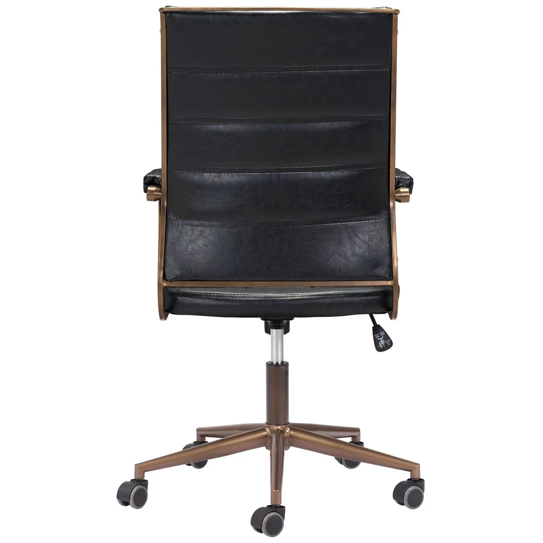 ZUO Office UNION VINTAGE BLACK DESK CHAIR 5 ZUO Office UNION VINTAGE BLACK DESK CHAIR