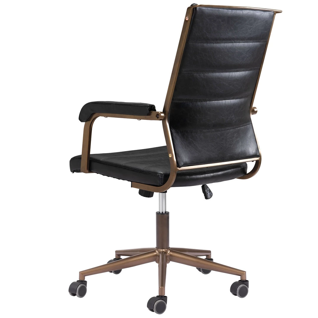 ZUO Office UNION VINTAGE BLACK DESK CHAIR 6 ZUO Office UNION VINTAGE BLACK DESK CHAIR