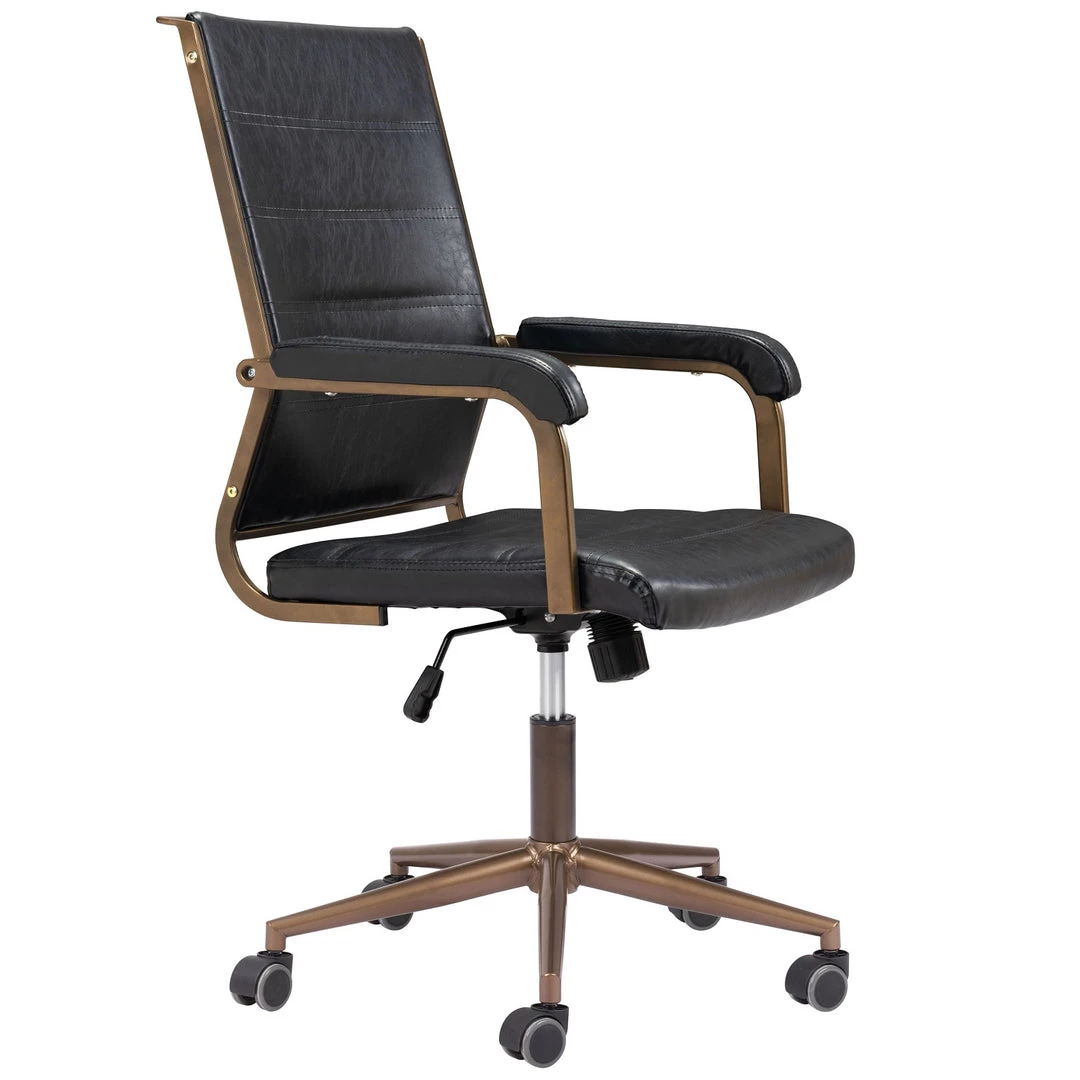ZUO Office UNION VINTAGE BLACK DESK CHAIR 3 ZUO Office UNION VINTAGE BLACK DESK CHAIR